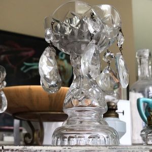 Crystal antique/vintage upcycled chandelier parts